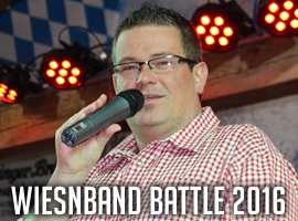 Moderation beim „Wiesnband Battle 2016“